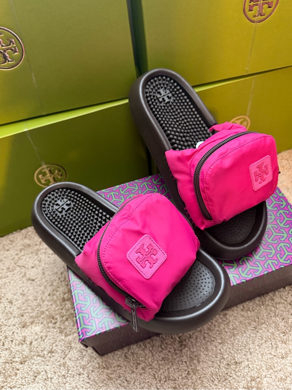 Tory Burch Pocket Sport Slide Sandals - Picture 3 of 10